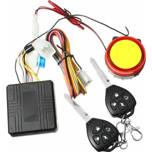 Motorcycle Theft Protection Remote Activation Motorbike Alarm Accessories W/ Smart Control + key