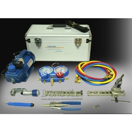 VALUE 7in1 VTB-5A Refrigeration Repair Tool Set With Aluminum alloy box