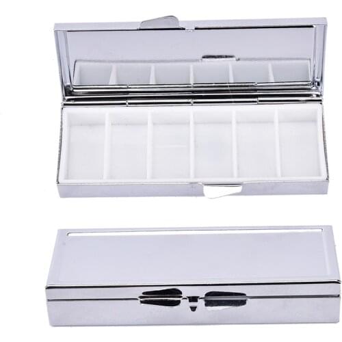 1pc 6 Grids Medicines Organizer Pill Box Pill Case Container Damp Proof High Quality Medical Dispensing Box