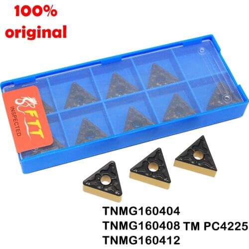 10pcs TNMG160404 TM PC4225 High quality Carbide Inserts Turning Blade TNMG 160408 CNC Lathe Metal Plate Cutting Tool TNMG160412