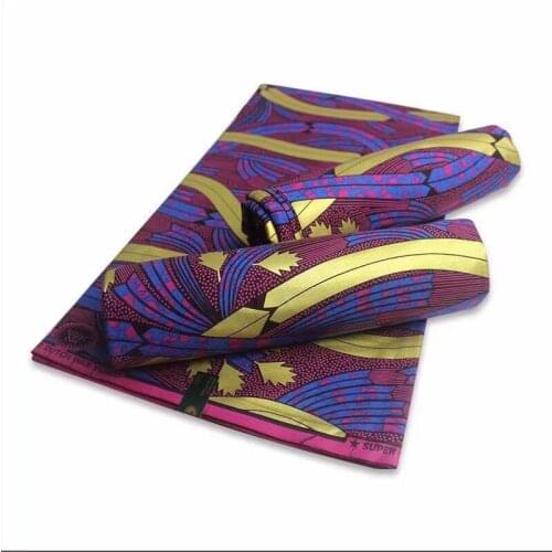 2021 New arrival 100% cotton Guaranteed african gold wax cloth Ghana wax Ankara Women 6yards/piece For Party Dress1-34