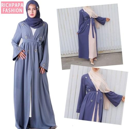 Abaya Turkey Kimono Muslim Fashion Hijab Dress Kaftan Dubai Abayas For Women Caftan Robe Musulman De Mode Femme Islam Clothing