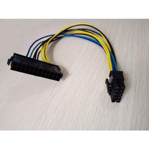 PSU ATX 24Pin Female to 10Pin Male Adapter Convert Power Supply Cable Cord 30cm for Lenovo Motherboard 18AWG