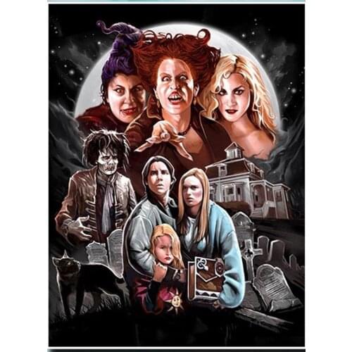 Diamond Mosaic Portrait Diamond Embroidery Halloween 5D Painting Diamond Painting Full Square Picture Of Rhinestones