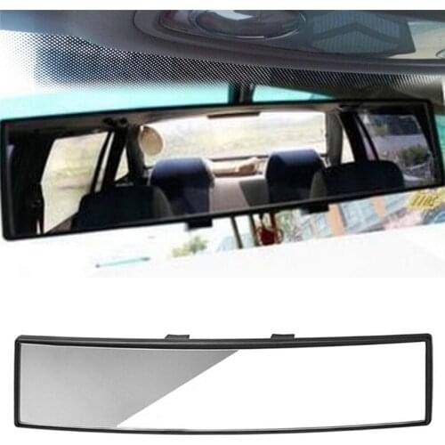 1pc 300mm Panoramic Curve Convex Interior Clip On Panoramic Rear View Mirror Car Proof Mirror Outlook Interior Surface Endoscope