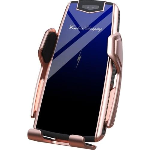 Car Holder Qi Wireless Charger Smart Sensor Fast Charging Phone Mount foriphone 11pro 11 XR XS for Huiawei P40 pro Mate30pro