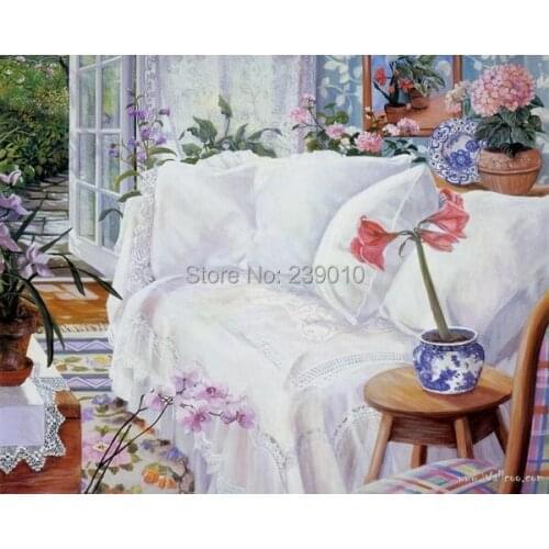 Free shipping landscape oil painting on canvas mediterranean style painting wall art decoration picture