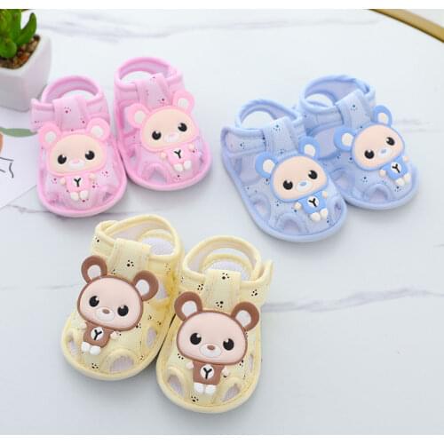 Toddler Infant Kids Baby Girl Summer Sandals Cute Casual Princess Sandals Cartoon Soft Sandals Crib Shoes Boy First Walkers0-12M