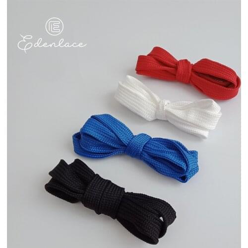 FAT Shoelace 2cm/0.8" Width Flat Double Layer Polyster Boot Lace Solid Fat Shoelaces Athletic Designer For Sneakers