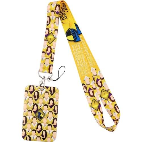 Flyingbee X2194 TV Show How I Met Your Mother ID Card Holder Bus Card Holder Staff Card Lanyard For Keys Phone DIY Hang Rope