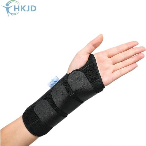 HKJD Wrist Support Brace Hand Finger Aluminum Splint Fixator Carpal Tunnel Syndrome Fracture Arthritis Pain Wristbands Medical
