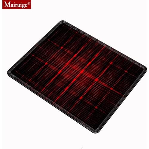 Gamer Mousepad 20x18cm Black and Red Mouse Pad Small Cloth Gamer Speed Gaming Desk Mat Custom for Laptop Table Pads Office Pads