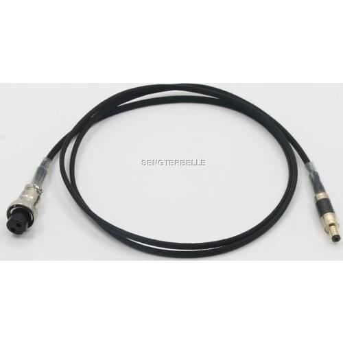 1PC Hi-End Pure Copper GX16 To 5.5x2.1mm / 5.5x2.5mm DC Cable For Linear Power Supply