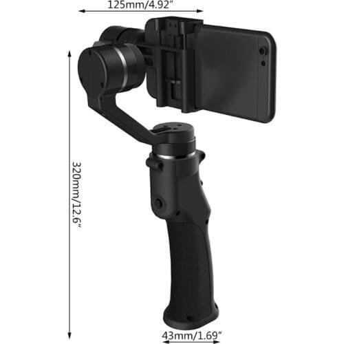 H7JA 1Set 3 Axis Handheld Gimbal Stabilizer for Sam-sung Smartphone for Go-pro Action Camera Accessories