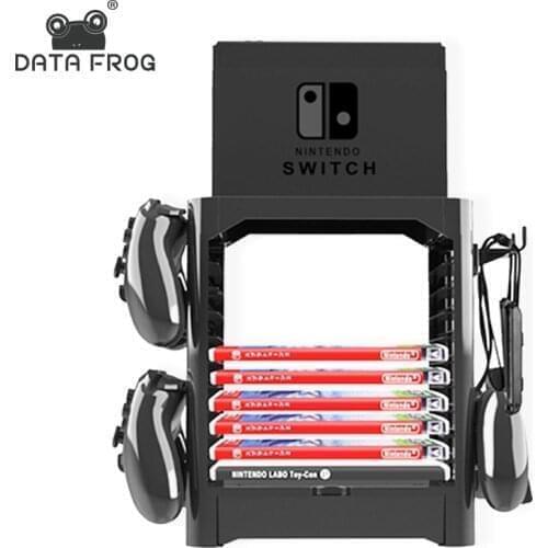 DATA FROG Multi-Function Storage Bracket For Nintendo Switch Game Controller Bracket Tower Stand Holder For Nintendo Switch