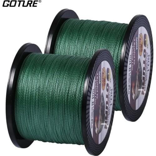 Goture 2pcs/lot 500 Meters 4X Multifilament PE Braided Fishing Line Freshwater Carp Fishing Or Saltwater Big Game Fishing Line