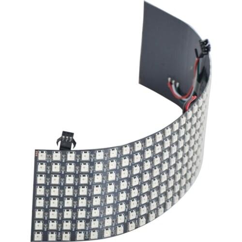 8x8 16x16 8x32 Pixels SK6812 WS2812B RGB Matrix Individually Addressable Digital Flexible LED Panel Pixels Screen DC5V