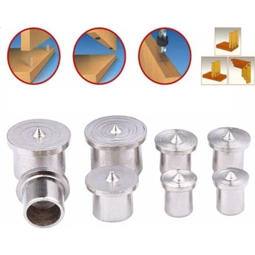 8Pcs Dowel Centers Point Pin 6/8/10/12mm Wood Timber Marker Hole Tenon Center Set Woodworking Wood Drill Bit