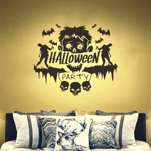 Halloween wall sticker devil sticker glass sticker window sticker festival decoration shop bottom business pumpkin horror sticke