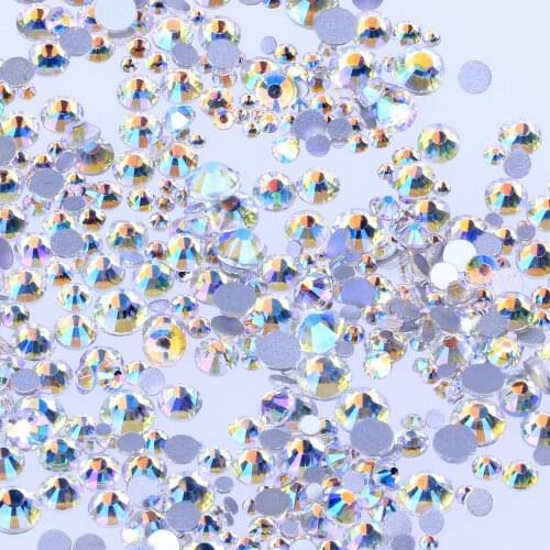 New Shiny Star Color Crystal Rhinestones For Nails Art Decoration SS3-SS30 Flatback Glue On Strass Stones DIY Crafts Garments