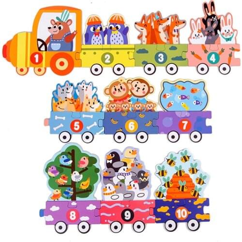 Little Migratory Bird Scene Puzzles Animal Traffic Wooden Puzzle Intelligence Development Children Toys