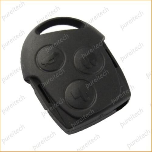 PREISEI 25pieces/lot 3 Buttons Car Remote Keyless Fobs Cover For Ford Replacements Key