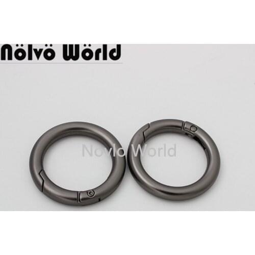 10-50-100 pieces Matte gun 2.5cm Durable Snap Spring Gate Ring 1 inch opened spring rings hanger ON BIG SALE