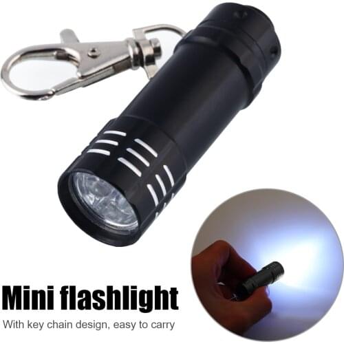 LED Mini Flashlight Key Chain Portable Torch Outdoors Waterproof Built-in Battery USB Rechargeable Hiking Camping Flashlights