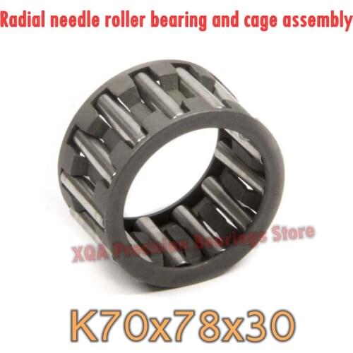 10PCS/LOT K707830 Radial needle roller bearing and cage assembly 70*78*30 mm K70x78x30 39243/70
