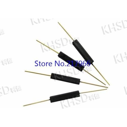 100PCS ,Hot plastic normally open reed switch magnetic shock and damage to the GPS-14A plastic length 14mm, Free Shipping