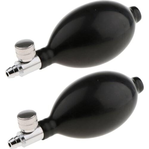 2pcs Inflator Bulb Air Pump with Control Valve for Blood Pressure Monitor Medical Instrument Accessories
