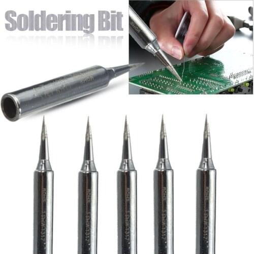 5PCS Soldering Tips Lead-free Welding Head Rework Station 900M-T Electric Solder Iron Head Tips Repair Tools Set