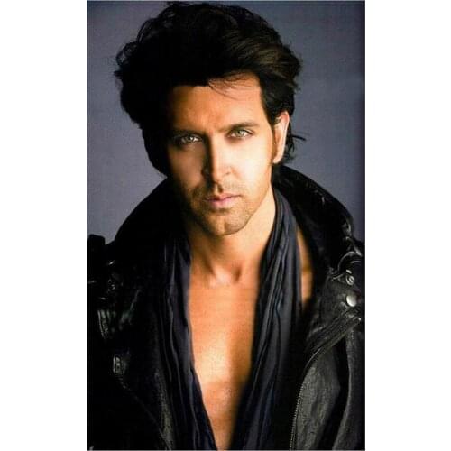 5D DIY Full Round Diamond Painting Indian Star Hrithik Nagrath Roshan Cross Stitch Embroidery Rhinestone Mosaic Home Decor Y1499