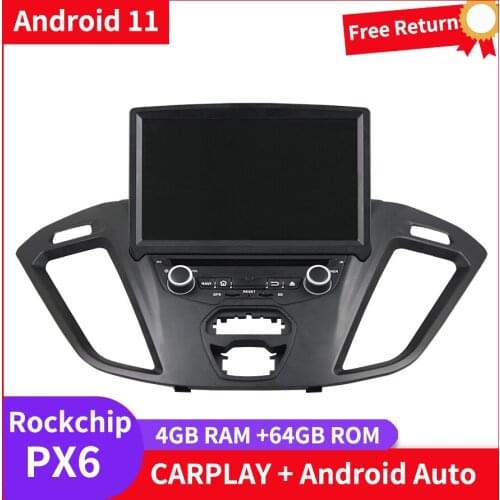 Klyde PX6 2din Car Radio Stereo Android Player For FORD Transit Custom 2016 Carplay Head Unit Auto Multimedia GPS Navigation