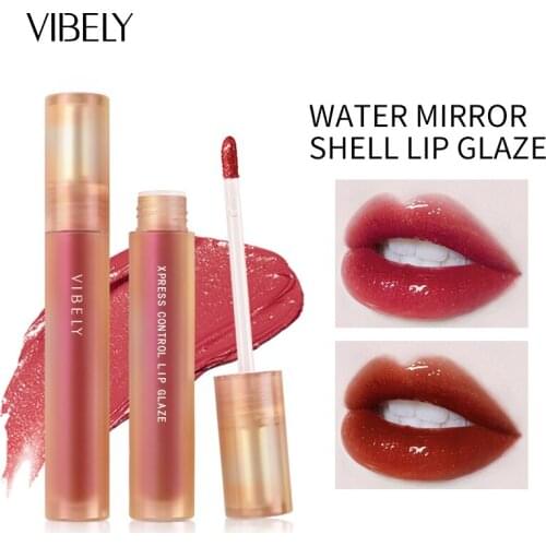 VIBELY Lip Gloss 6 Colors Matte Liquid Lipstick Mate Waterproof Long Lasting Moisturizing Lipgloss Lip Beauty Cosmetic TSLM1
