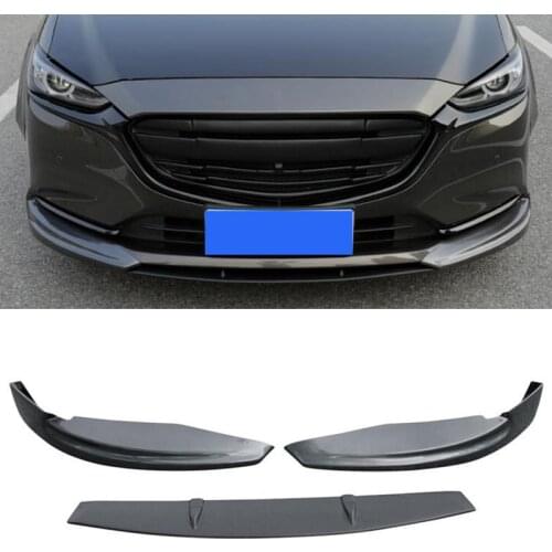 CEYUSOT FOR Mazda 6 Mazda6 Front Spoiler Body Kit 2018 2019 20 Front Bumper Separator Protective Cover Decoration M6 Accessories