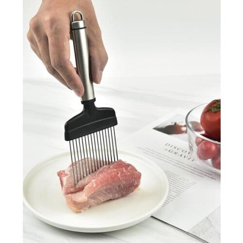 Innovative Vegetable Slicer Large Handle Anti-rust Portable Multi-use Manual Onion Slicer Cutter for Kitchen