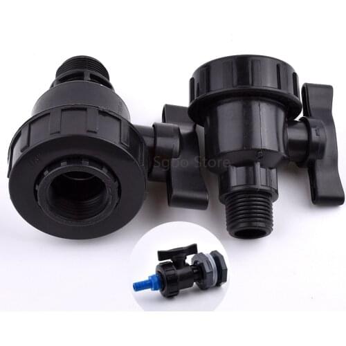 2-10Pcs 1/2''~2''mm PVC Pipe Union Valve Garden Irrigation Female Male Thread Ball Valve Fish Tank Aquarium Adapter Globe Valve