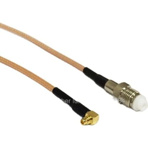 New Modem Coaxial Cable MMCX Male Plug Right Angle Connector To FME Female Jack Connector RG316 Cable 15CM 6" Adapter