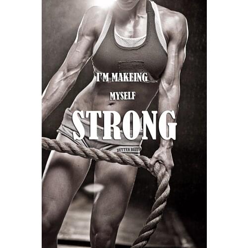 Motivational Silk Poster Body Building Print 20x30cm 60x90cm Wall Art Painting Decorative Picture Wallpaper Living Room Decor