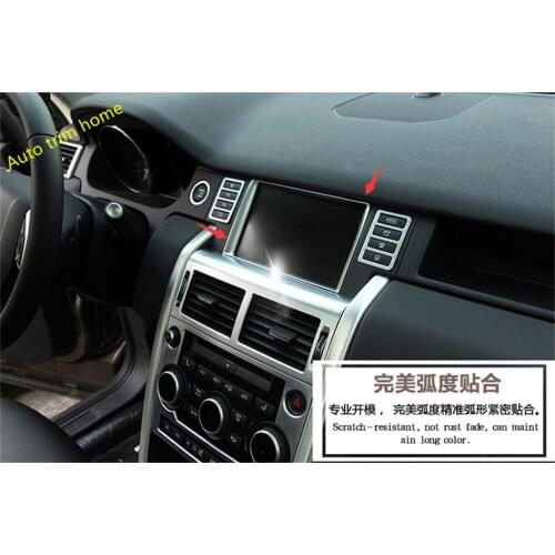 Lapetus Dashboard Multimedia GPS Display Screen Frame Cover Trim For Land Rover Discovery Sport 2015 2016 2017 2018 2019 ABS