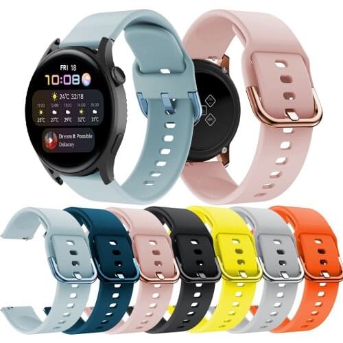 Soft Silicone Strap For HUAWEI WATCH 3 46mm/GT 2 Pro/HONOR MagicWatch 2/ES Band Wristband Bracelet Watchband Replace Accessories