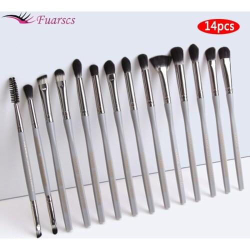 14pcs Professional Eye Makeup Brush Set Makeup Tools Eye Shadow Brush Cosmetics For Face Highlighter Powder Foundation