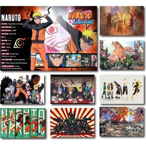 Naruto Kakashi Uchiha Itachi Wall Art Poster Canvas Painting Japanese Anime Comic Picture Living Room Bedroom Decoration Cudros