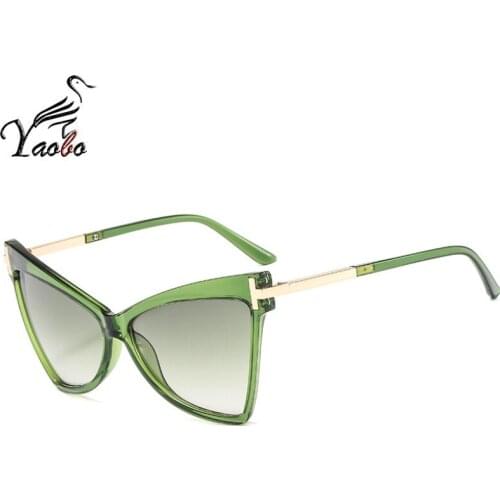 2020 New brand sunglasses Square glasses Personalized cat eyes Colorful sunglasses trend versatile sunglasses uv400