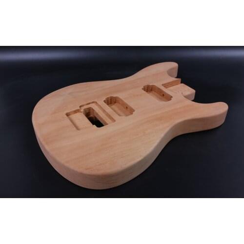 Fit Diy Electric Guitar Body HH Mahogany wood Diy Electric Guitar Project Unfinished Hand-made