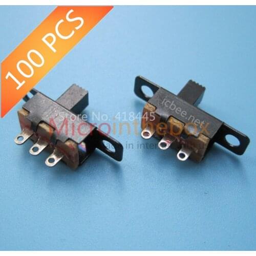 Slide Switch Toggle Switch Power Switch 1P2T SS-12F16 SS-12F15 Optional knob: 2mm, 3mm, 4mm, 5mm