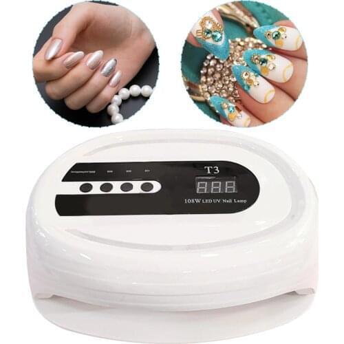 Nails Dryer 4 Modes Timing Lamp UV LED 108W Manicure Nail Drying Varnish Lamp for Home Caring Nail Protection Supply