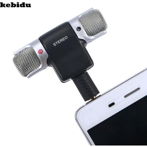Kebidu Universal Digital Electric Mic Stereo Microphone for Recorder karaoke PC Laptop MD VoIP MSN Skype for Mobile Phone