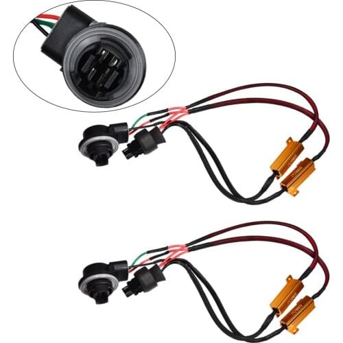 YUNPICAR 3157 3047 50W 8Ohm LED Load Resistors for LED Fix Headlight LED Bulb Fog Lamp Fast Hyper Flash Turn Signal Blink Light